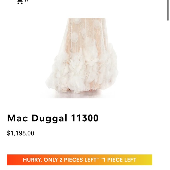 Mac Duggal 11300 Wedding Gown! - Picture 9 of 10